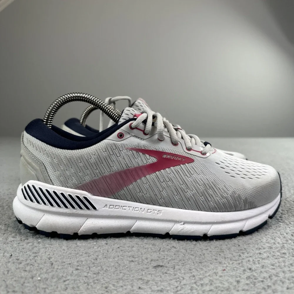 Brooks Addiction GTS 15 Running Shoes Women 9 Extra Wide 2E Grey 1203522E054
